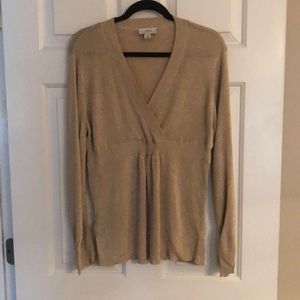 Loft Gold Sweater Large